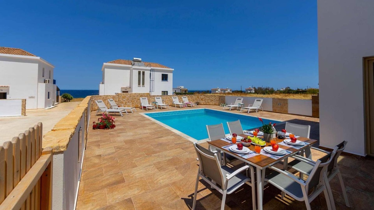 Pomos Villa | Beachfront 4 bed villa with sea views.
