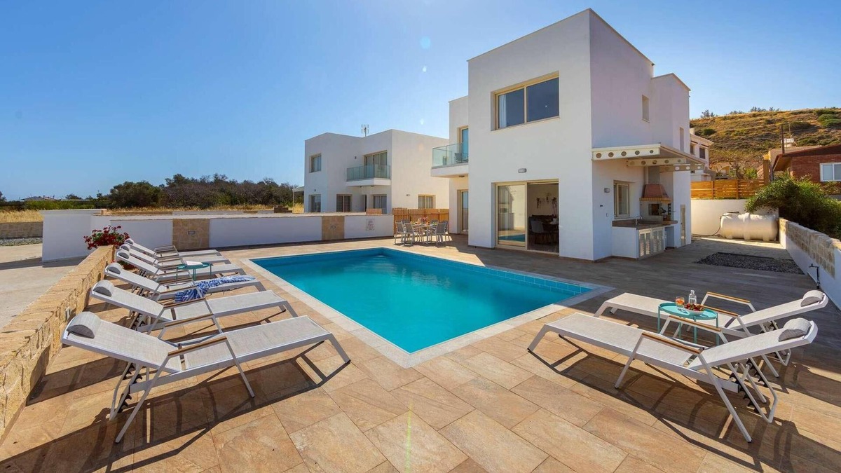 Pomos Villa | Beachfront 4 bed villa with sea views.