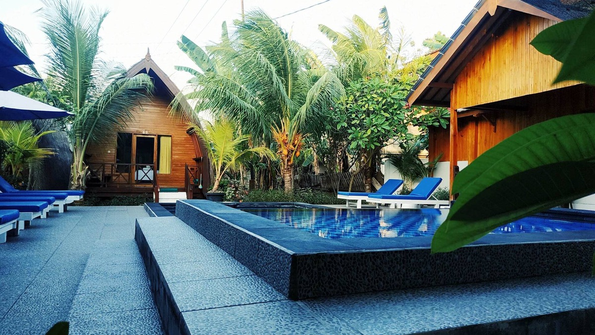 Gili Air Cottage | Beachfront Cottages with pool view