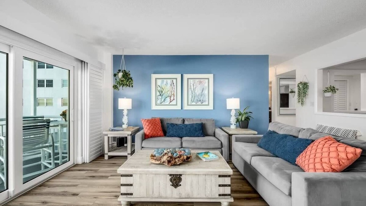 South Patrick Shores Apartment | Beachfront Getaway | Steps to Sand!