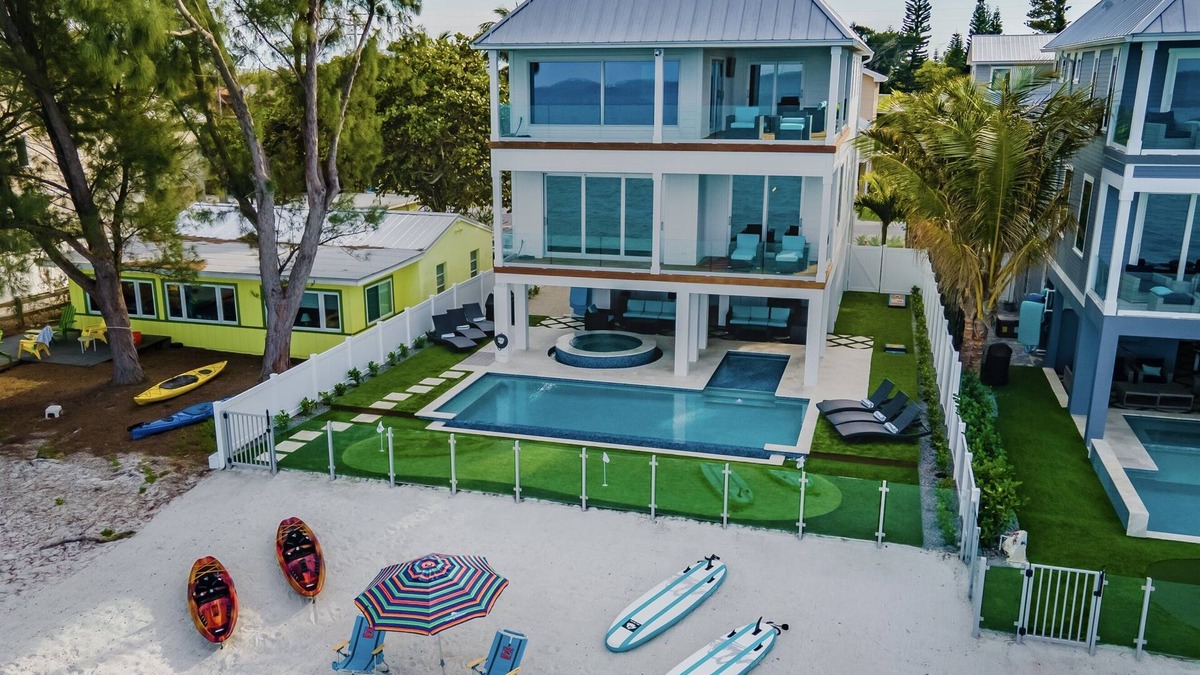 Anna Maria House | Beachfront Home | Pool + Spa | Games | Ocean Views