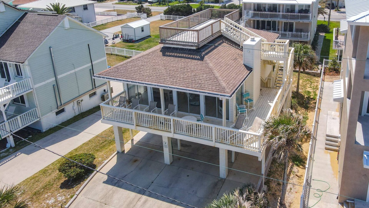 New Smyrna Beach House | Beachfront home with wrap around deck and rooftop deck! - 6320 S. Atlantic