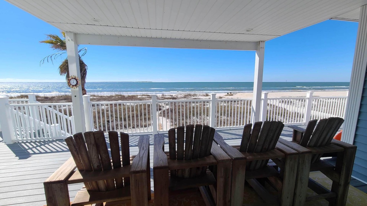 Port St. Joe House | Beachfront home with beautiful view of beach and ocean.