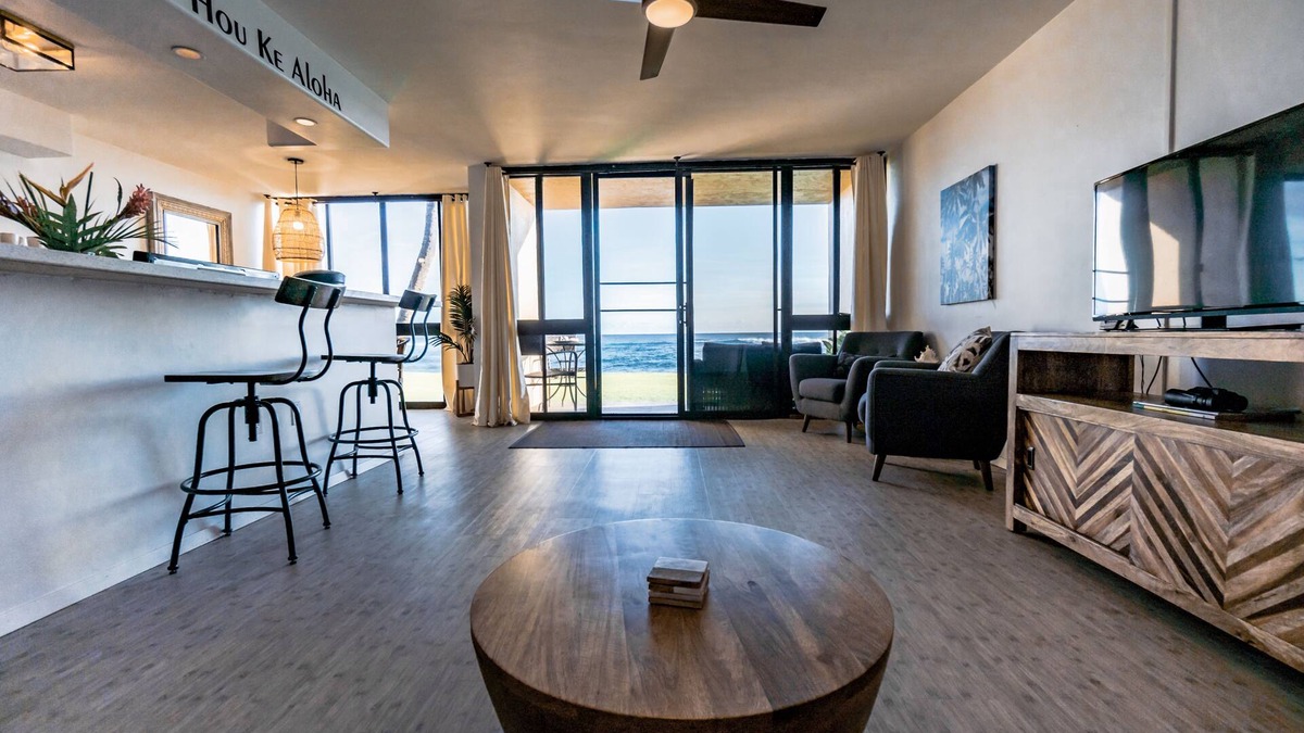 Poipu Condo | BEACHFRONT KUHIO SHORES POIPU GORGEOUS OCEAN VIEWS 10 STEPS TO WATER FROM CONDO