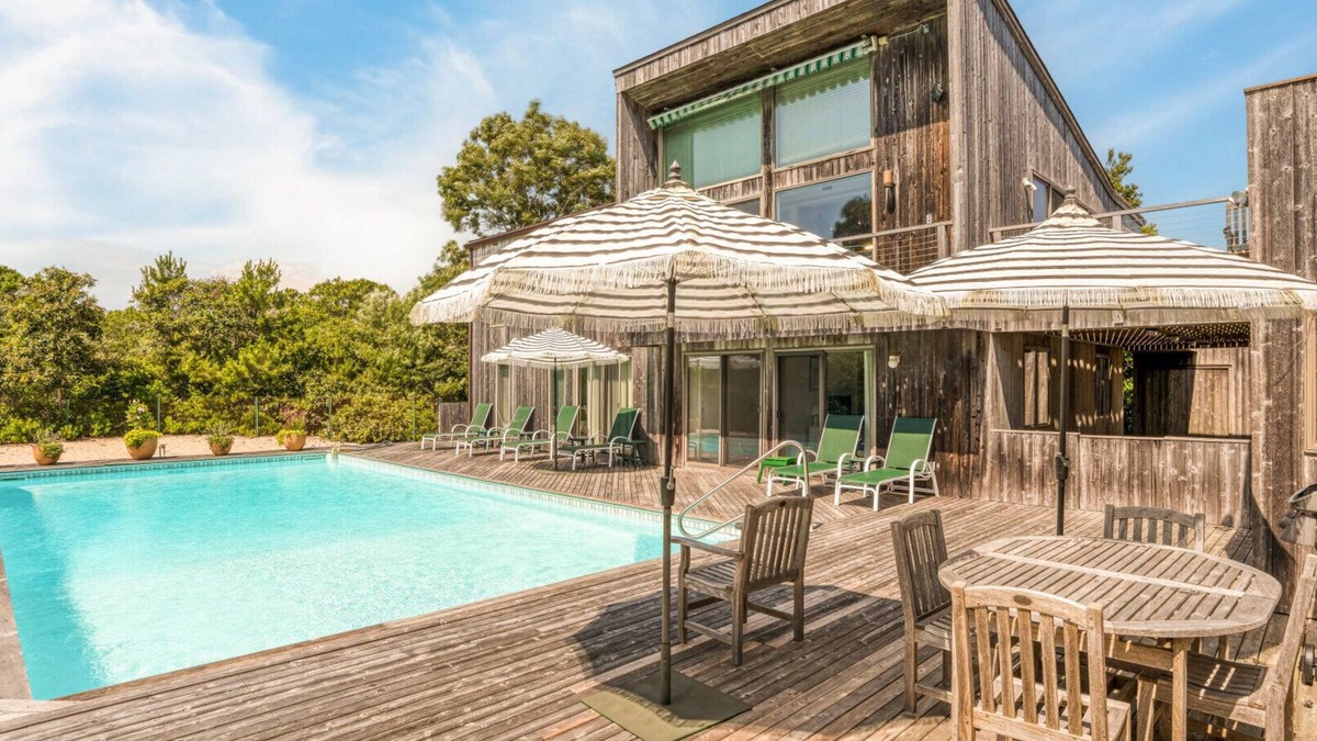 Beach Hampton House | Beachfront Living with Heated Pool, Expansive Deck, Close to Ocean Beach