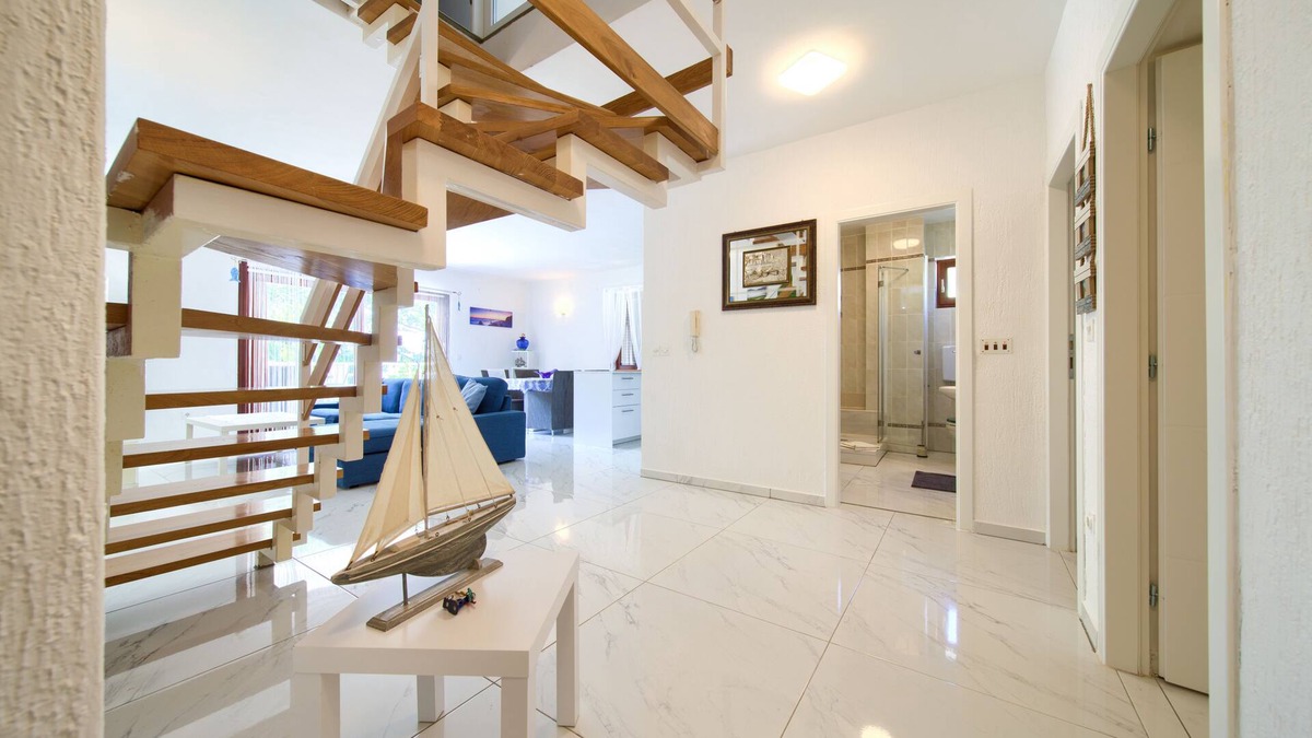 Njivice Apartment | Beachfront Oasis Krk Island, Njivice Gem 150sqm apt with private beach access