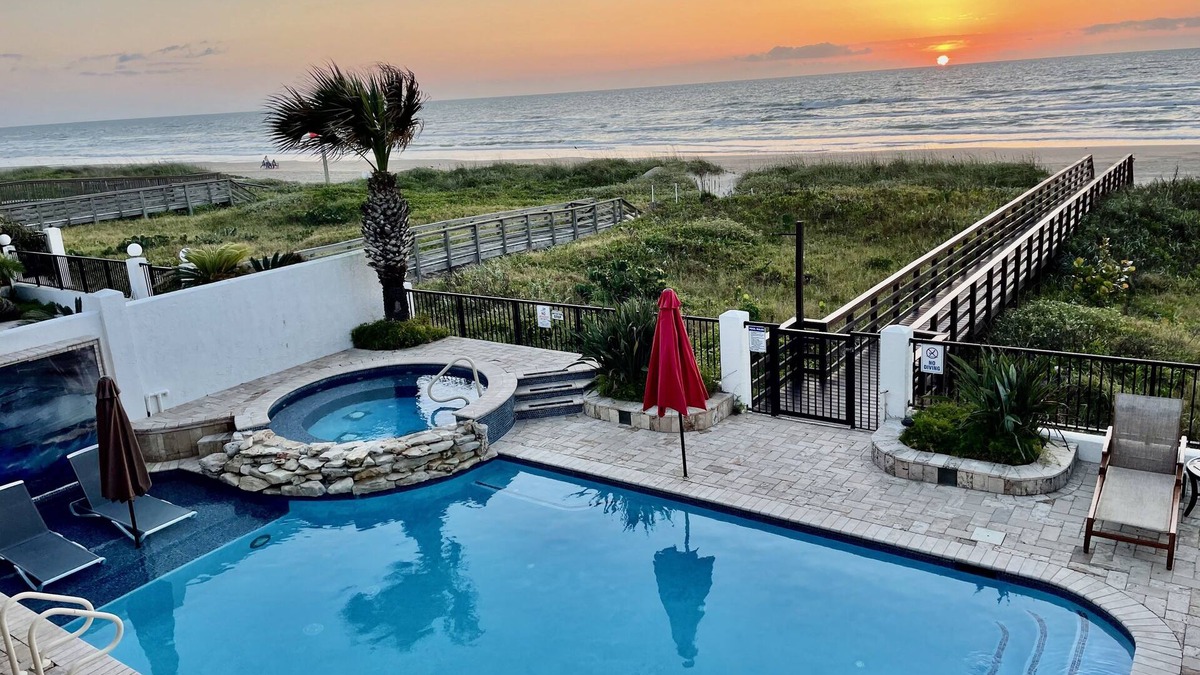South Padre Island House | Beachfront Private Home with Heated Pool & Spa