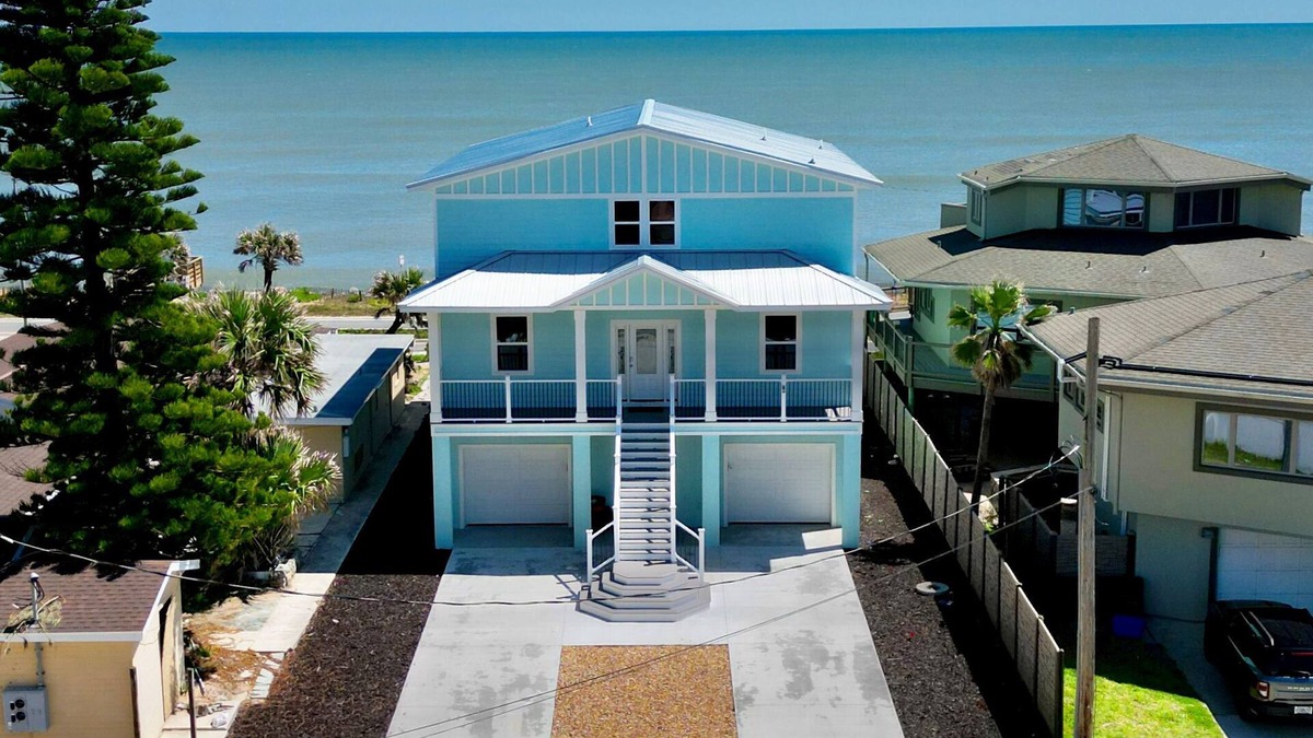 Flagler Beach House | Beachfront retreat w views, games, hot tub & more!