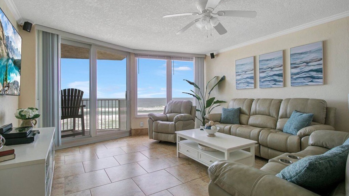 Daytona Beach Shores Condo | Beachfront Condo*New Owners-Updated Unit*Spectacular Views*Pets*No-drive Beach - 402 Shores Club
