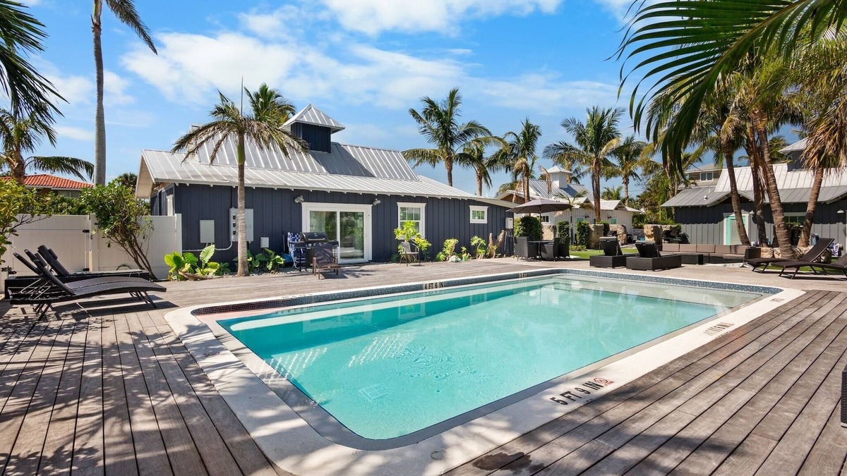 Holmes Beach Villa | Beachside Bliss! With Pool, Near Beach and Trolley!