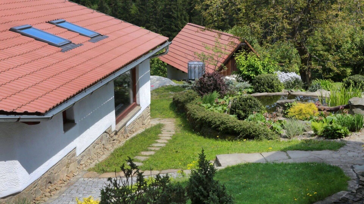 Lhotka House | Beautiful private villa for 12 guests with WIFI, TV, terrace and panoramic view