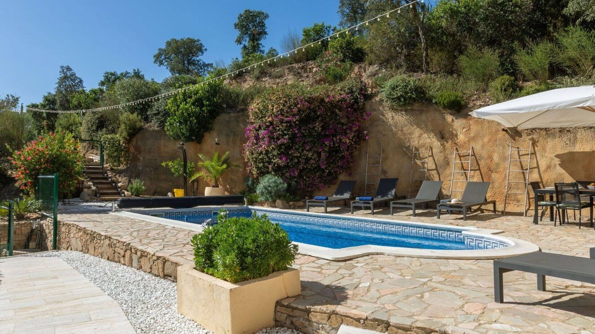 Santa Cristina de Aro House | Beautiful private villa for 8 people with private pool, WIFI, A/C, patio, panoramic view and par.