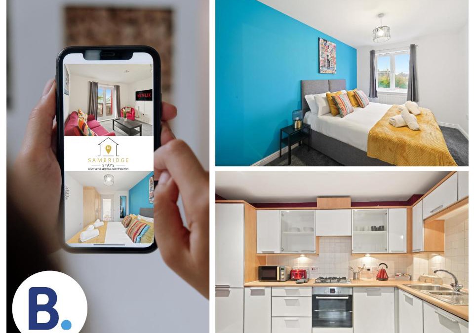 Aylesbury Apartment | Beautiful 2 Bedroom Seviced Apt in Aylesbury By Sambridge Stays Short Lets & Serviced Accommodation