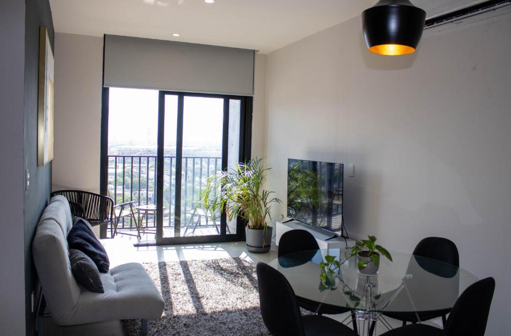 Monterrey Apartment | Beautiful 2BR Apt, Gym, BBQ, A.C, Arena Mty