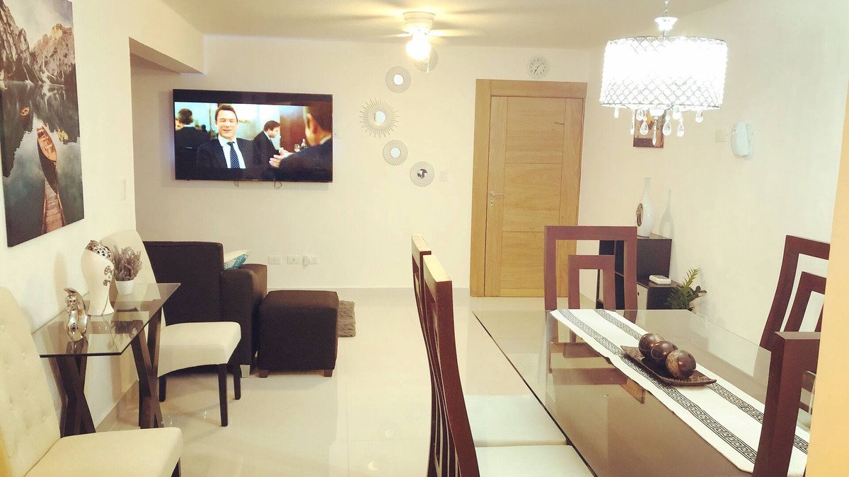 Santiago de los Caballeros Apartment | Beautiful 3BR apt-WiFi-SmartTV-Pool-Gym-Playground - Gated 24hr Security