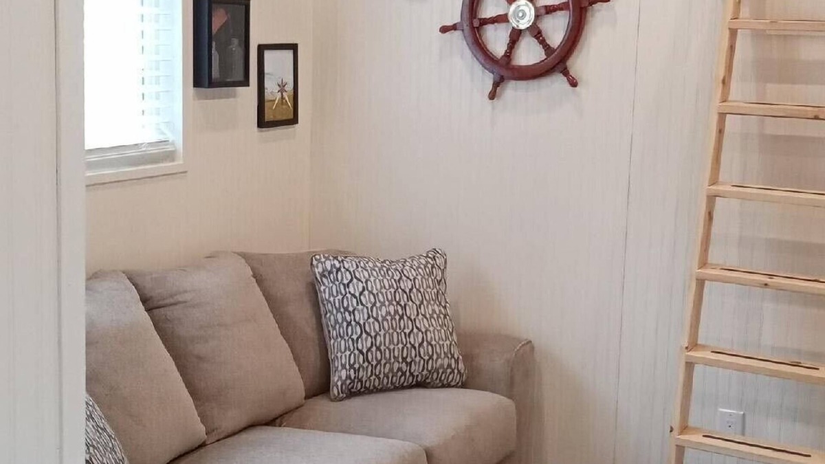 Old Mill Cabin | Beautiful Attu Island, nautical themed cabin.