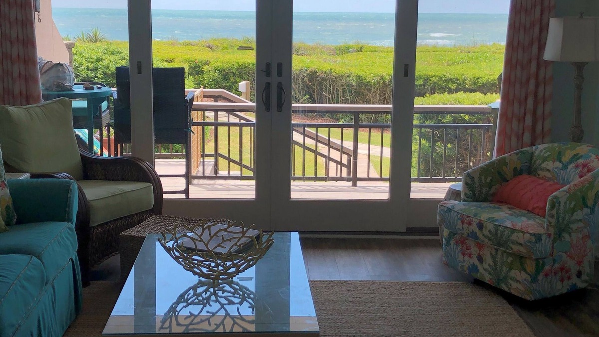 Pine Knoll Shores Condo | Beautiful First Floor Oceanfront Condo Steps to Beach and Pool