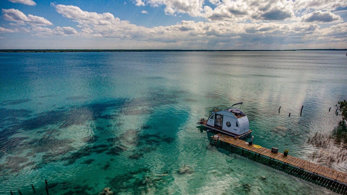 Bacalar Boat Rental | Beautiful Floating House in the 7 Colors Lagoon, Bacalar, Mexico