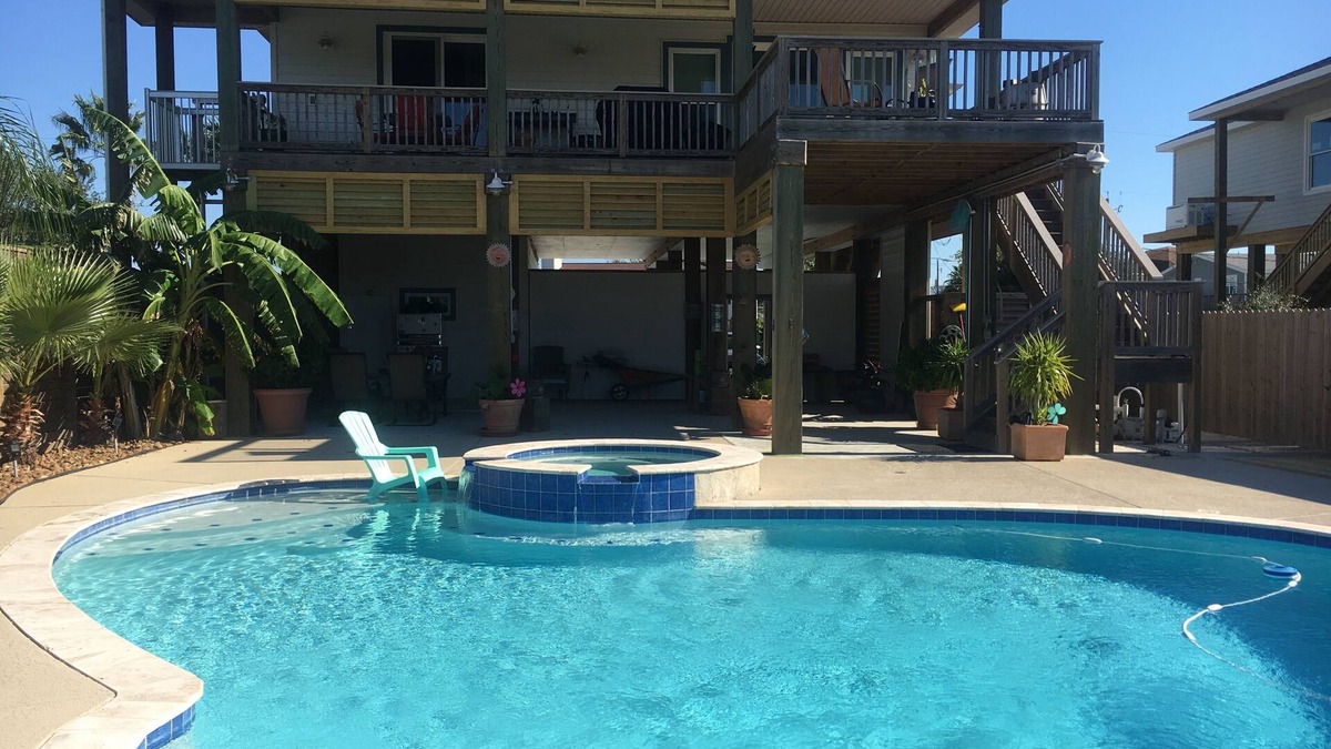 Spanish Grant House | Beautiful home In Galveston TX with a Pool, Hot tub, Sunset Views and more.