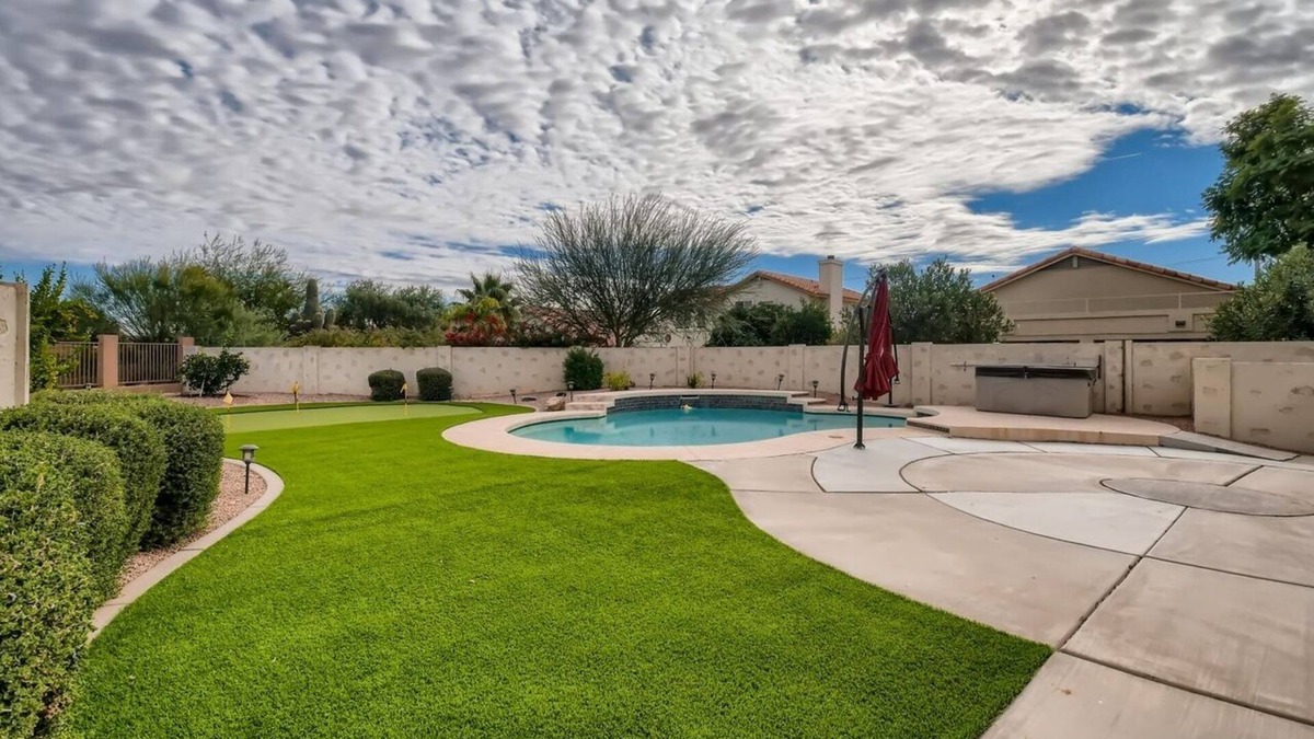 Foothills House | Beautiful Home with private pool, hot tub, grill and fire pit on golf course!