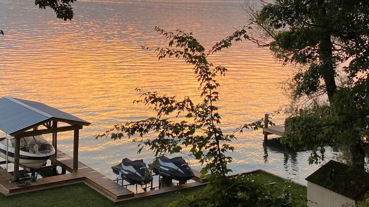 Northwest Ithaca House | Beautiful house, 150' lakefront , close to Ithaca. BBQ, firepit. Deck views.