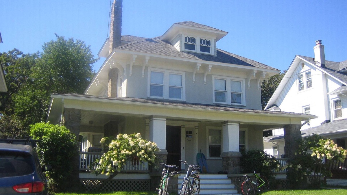 Bradley Beach House | Beautiful house owned by architect with wraparound porch. 3 blocks to beach.