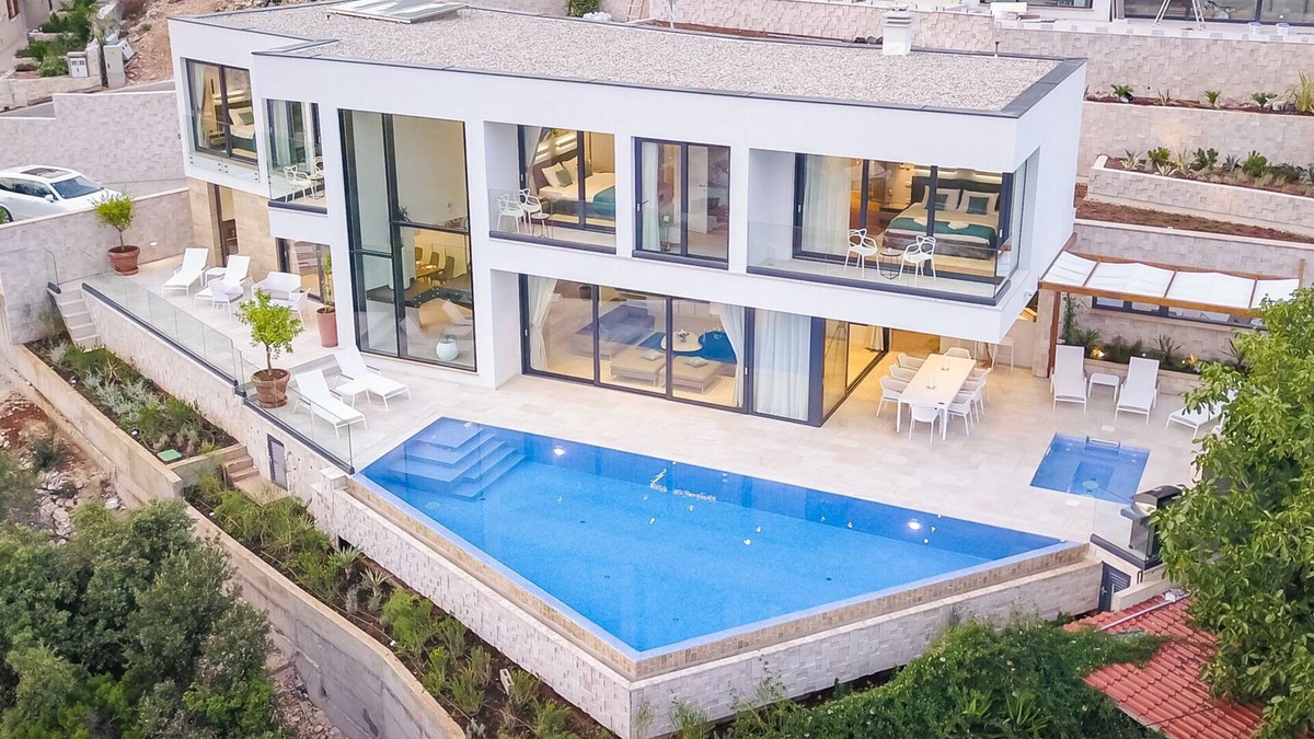Hvar Villa | Beautiful NEW Private Villa Sea View Pool and Walking distance to Center