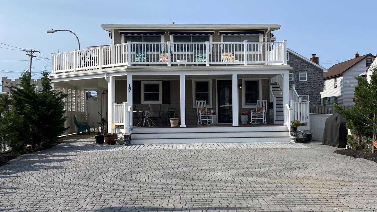 Seaside Heights House | Beautiful Ocean View Steps to the Beach & Boardwalk with Wraparound Deck