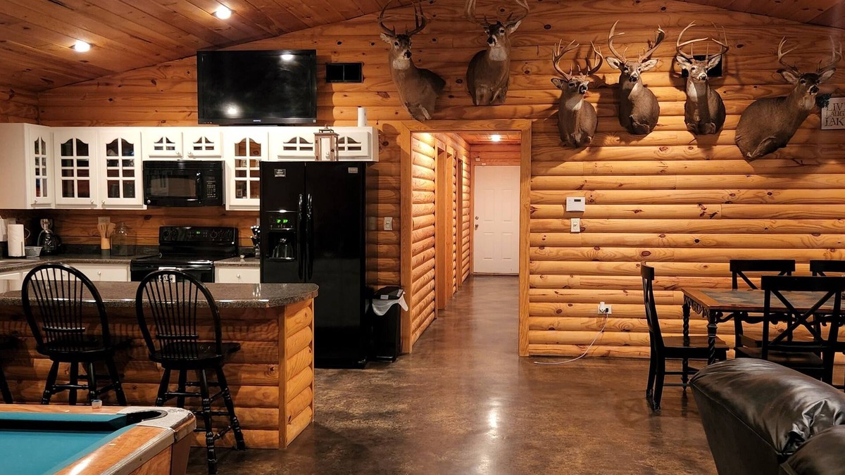 Iuka Cabin | Beautiful, Private, Cozy Lakeview Cabin nWiFi with a Pool Table, Jacuzzi, & more