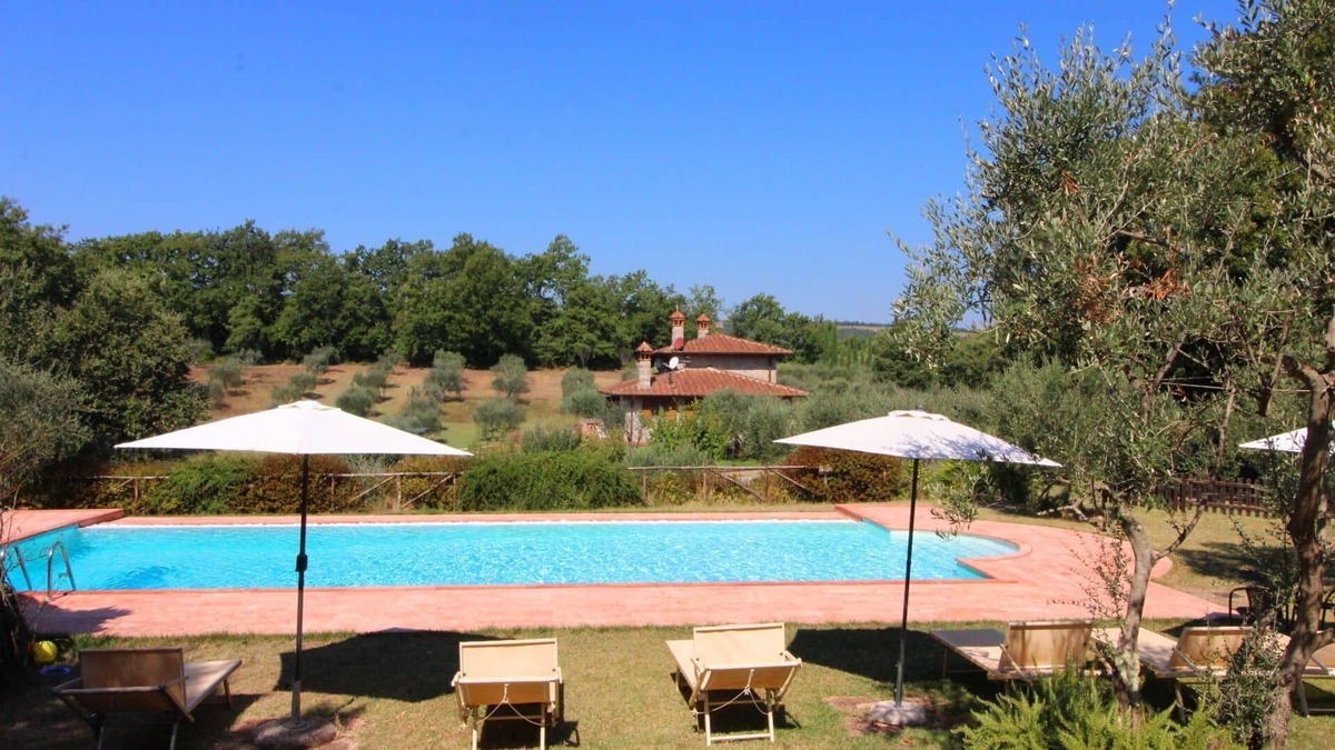 Santarello Villa | Beautiful private villa for 8 people with WIFI, A/C, private pool and TV, close to Montepulciano