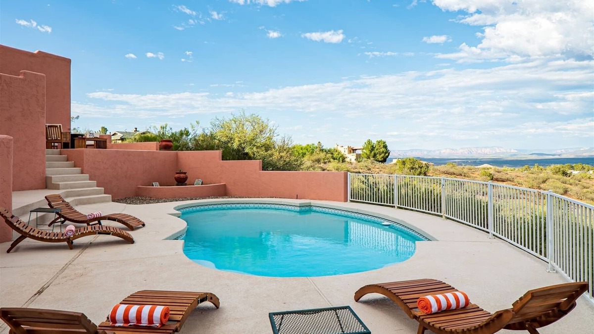 Cottonwood House | Beautiful Southwest Home! Private Pool & Fire Pit! 5 Bedrooms with Casita! Quail