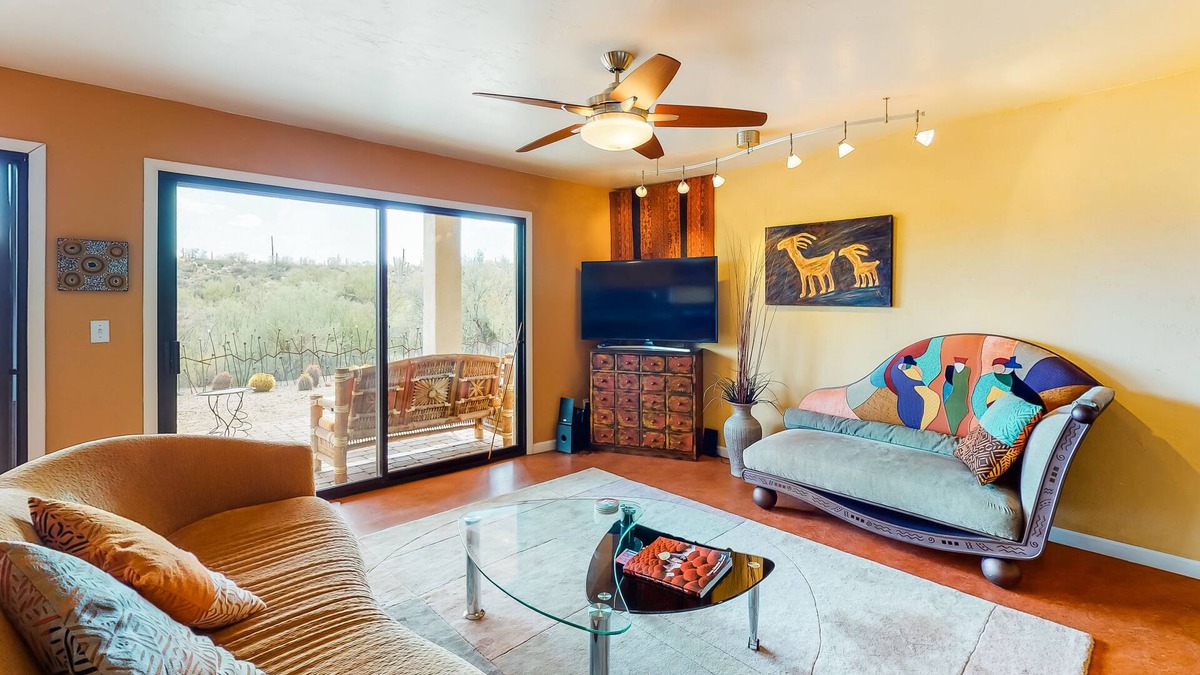 Starr Pass House | Beautiful & unique dog-friendly home w/central A/C, private washer/dryer, & more