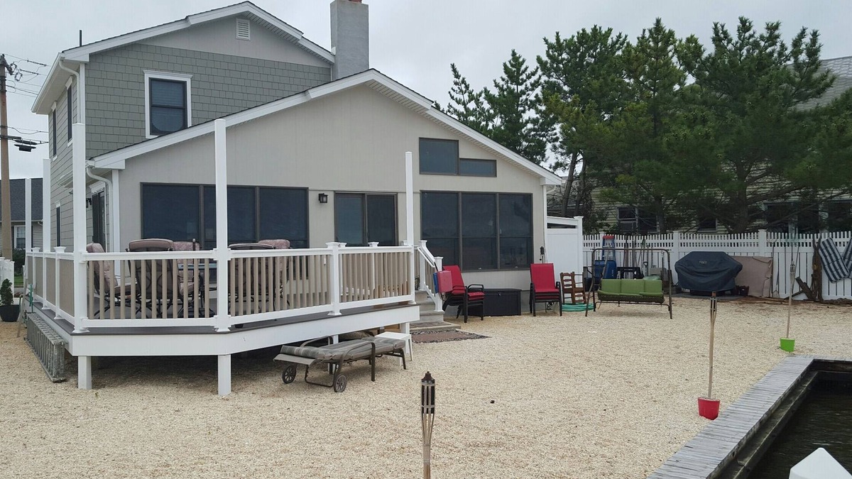 Seaside Heights House | Beautiful Waterfront Escape, on sleepy island close to the action.