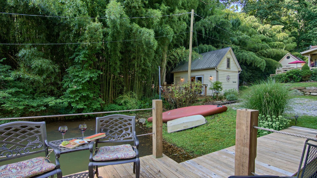 Skyland Cabin | Beautiful Waterside Cabin (2), Great Location, View, 8 Min To Downtown, Biltmore