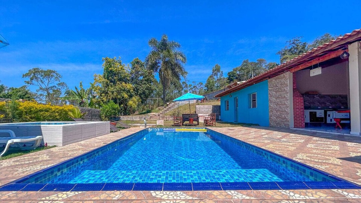 Mato do Gado House | Bela chácara com lazer completo e WiFi - Ibiúna/SP