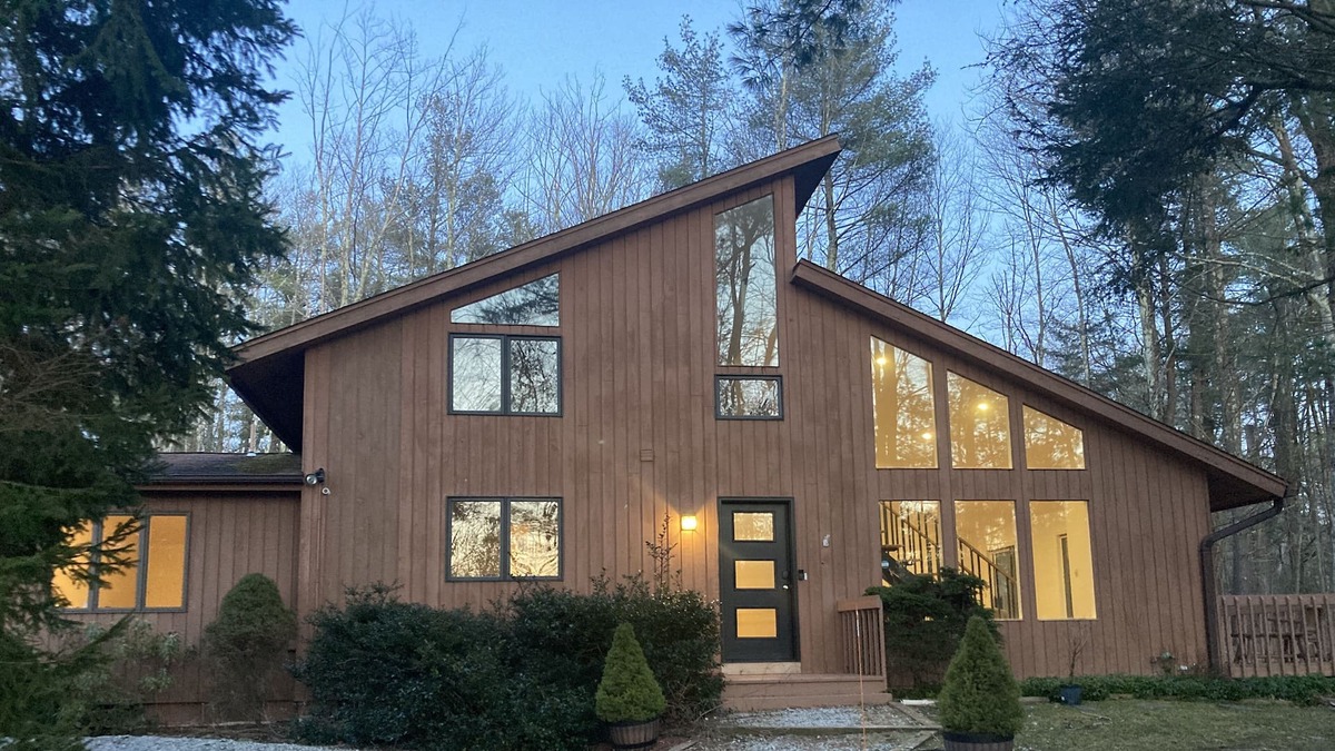 Goshen House | Berkshire Foothills Summer Lake & Winter Snow House