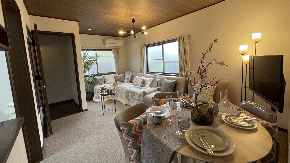 Shibuya Apartment | Best Shinjuku Shibuya Modern Full-furnished Family size Apartment3 FREE WIFI 6ppl
