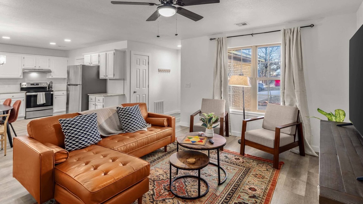 Bentonville House | Bike-Friendly Home with Hot Tub Near Downtown
