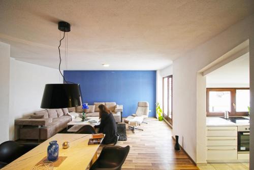 Prizren Apartment | Blue apartment over Prizren roofs