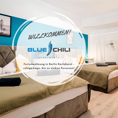 Karlshorst Apartment | Blue Chili 31 - Stadtwohnung für 7 - modern zentral Karlshorst Wlan