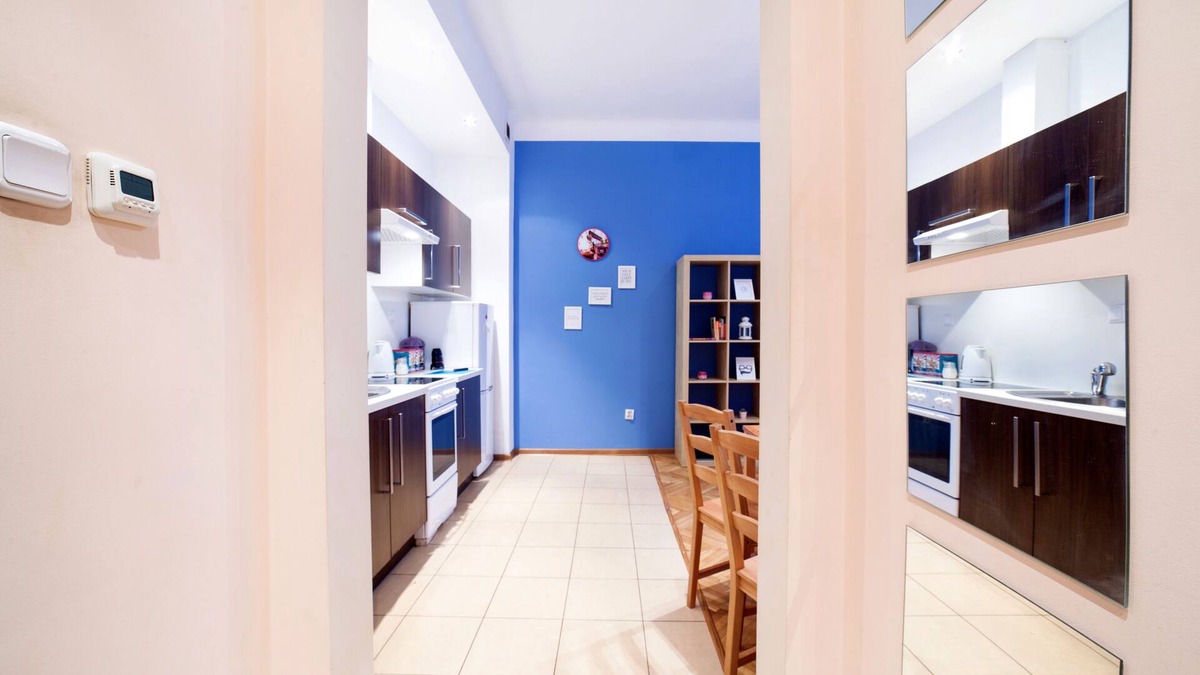 Powisle Apartment | Blue Happy Apartament/King size Bed
