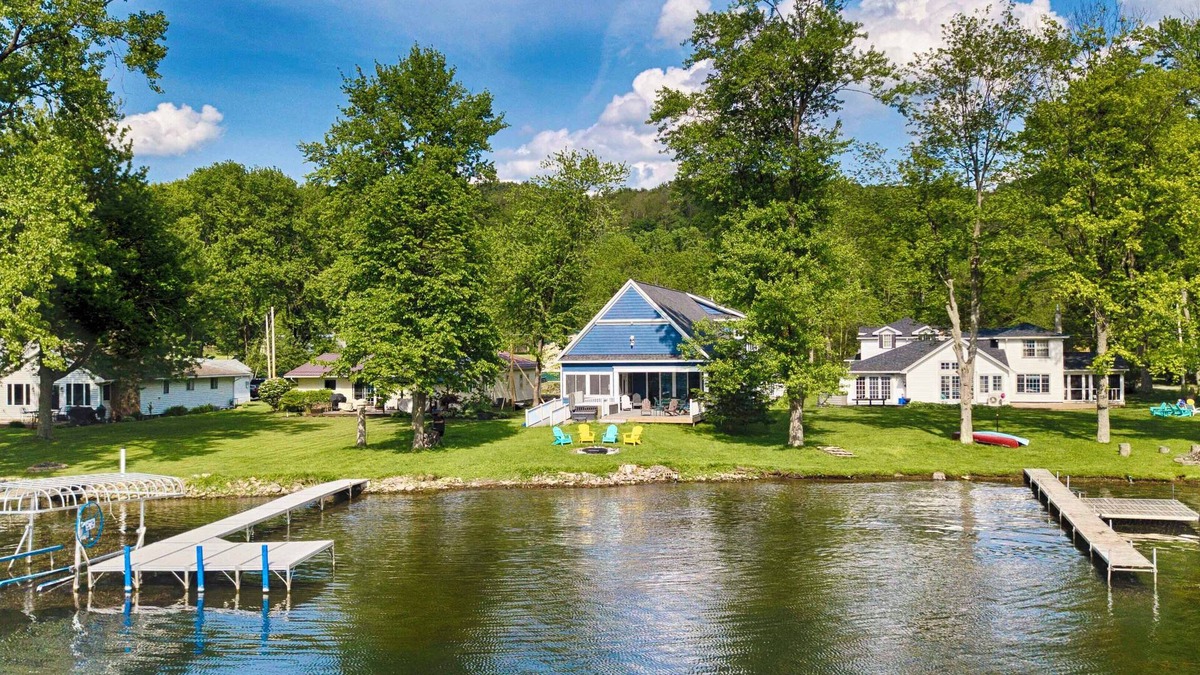 Honeoye House | Blue Skies - Lakefront Living at it's Finest! Luxury Amenities!