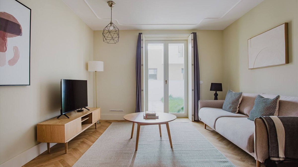 Santo Estevao Apartment | Blueground | Baixa, AC, balcony, nr park