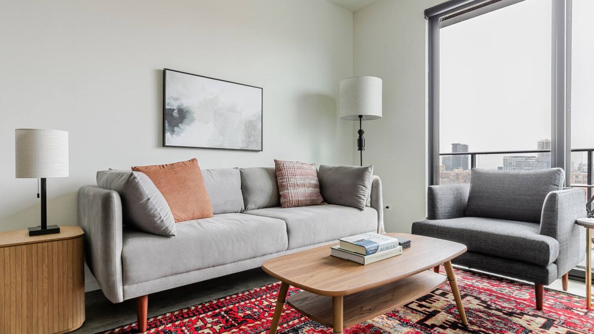 Near West Side Apartment | Blueground | West Loop, gym & bbq, nr Willis Tower