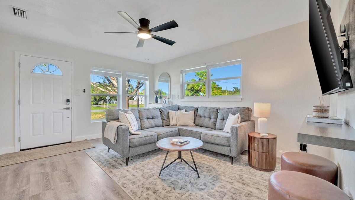 Sun Bay South House | Boho Oasis with Heated Pool, Billiards, Shuffleboard & More