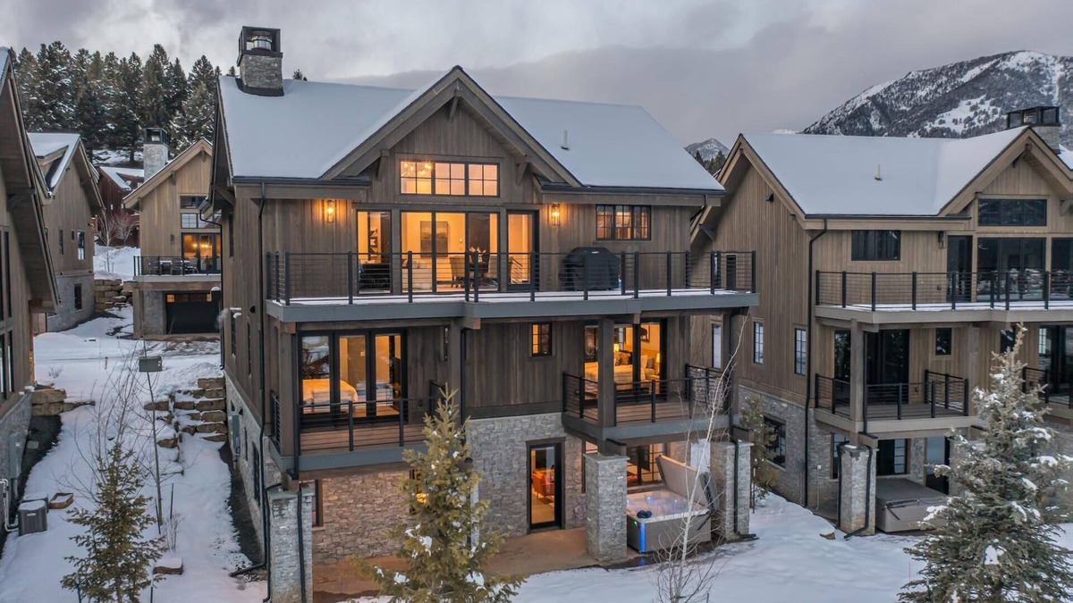 Big Sky House | Book a Winter Stay Today! New 5 Bedroom Home in Town Center with Private Hot Tub and Fireplace!
