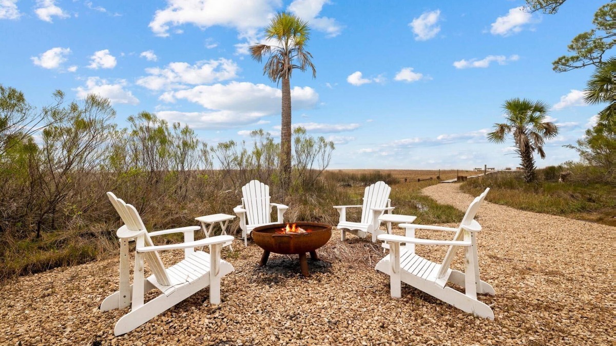 Cape San Blas Cottage | Book Now for Summer! Bay-side Bungalow! Firepit! Screened-in Porch! Private Deck!