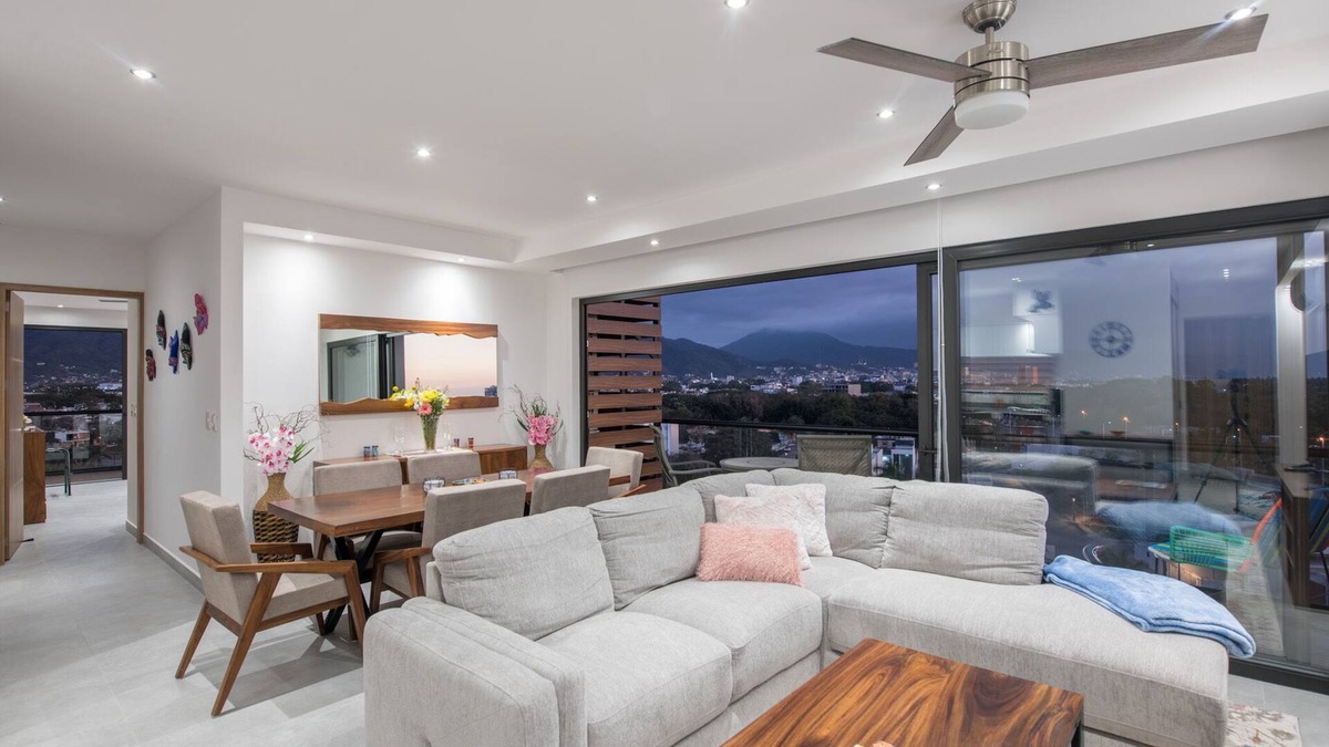 Fluvial Vallarta Condo | Brand New 2bd Penthouse Condo - 10 minutes to the beach