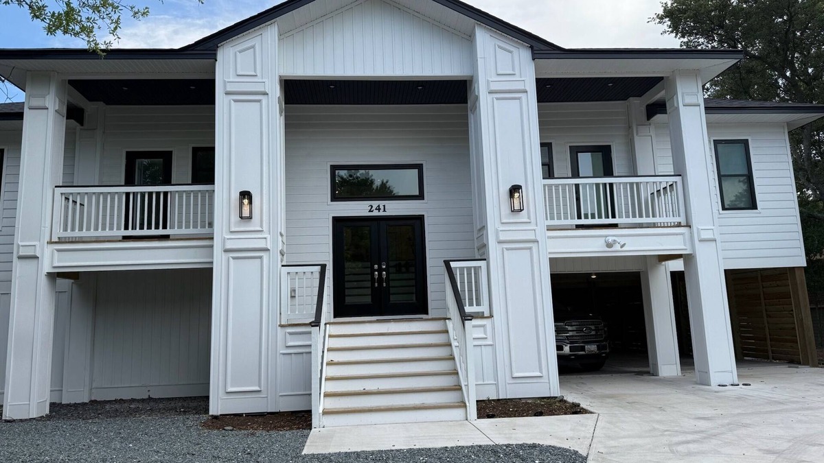 Southern Shores House | Brand new! Family friendly, walk to beach, private pool, hot tub, and elevator