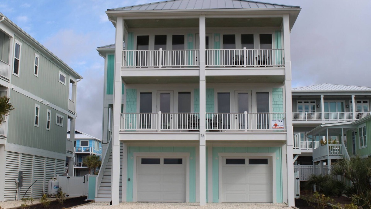 Ocean Isle Beach House | BRAND NEW HOME, PRIVATE POOL, partial ocean view, steps to beach!
